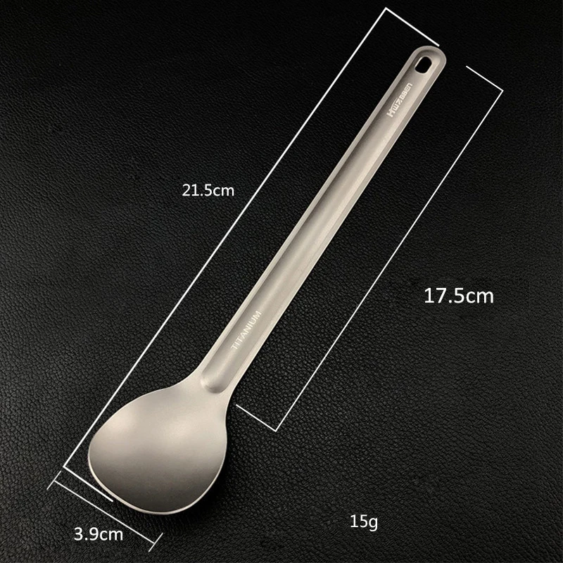 Titanium Spoon Lightweight Portable Camping Spoon Outdoor Picnic Travel Tableware Long-handled Spoon new
Titanium Spoon Lightweight Portable Camping Spoon Outdoor Picnic Travel Tableware Long-handled Spoon new