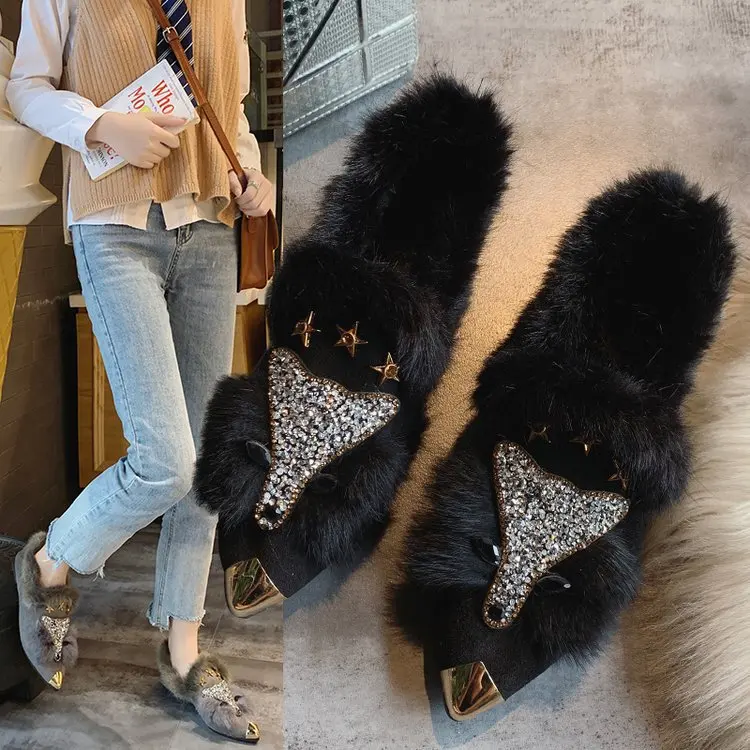 Shoes Female 2019 Pointed Doudou Joker Plus Velvet Fox Velvet Face Rubber Shallow Mouth Single Scoop Shoes
Shoes Female 2019 Pointed Doudou Joker Plus Velvet Fox Velvet Face Rubber Shallow Mouth Single Scoop Shoes