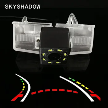 

HD Wireless Car CCD Rear Camera Fisheye 4 8 12 led dynamic Night Vision bracket waterproof parking For Toyota RAV4 2016 2017