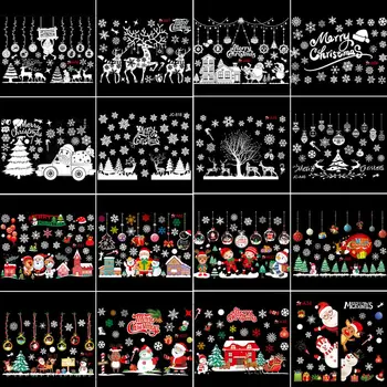 2020 Christmas Garland Window Sticker Wall Merry Christmas Decorations for Home Cristmas Decor Santa Claus Happy New Year 2021 
2020 Christmas Garland Window Sticker Wall Merry Christmas Decorations for Home Cristmas Decor Santa Claus Happy New Year 2021