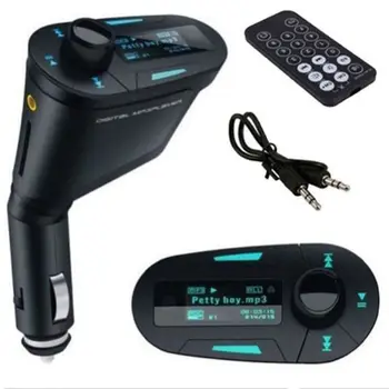 Wireless Car MP3 Player FM Transmitter Modulator USB SD MMC LCD Display with Remote Support TF Card U Disk
Wireless Car MP3 Player FM Transmitter Modulator USB SD MMC LCD Display with Remote Support TF Card U Disk