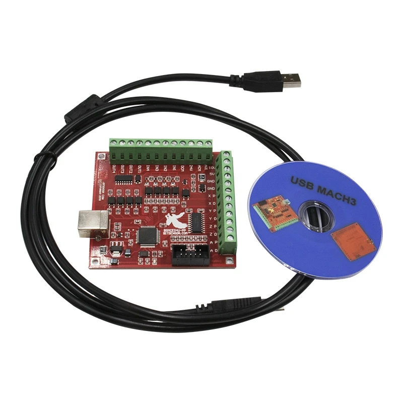 Top-MACH3 4 Axis 100KHz USB CNC Wood Router Machine Smooth Stepper Motion Controller Card Breakout Board 12-24V
Top-MACH3 4 Axis 100KHz USB CNC Wood Router Machine Smooth Stepper Motion Controller Card Breakout Board 12-24V