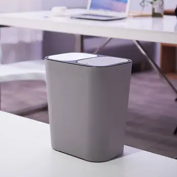 Bathroom Kitchen Trash Can Garbage Wastebaske Classified Dry and Wet Two-Class Rubbish Bin with Lid X4YD
Bathroom Kitchen Trash Can Garbage Wastebaske Classified Dry and Wet Two-Class Rubbish Bin with Lid X4YD