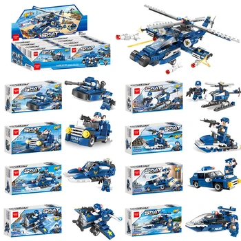 SWAT Police City Series Building Blocks Vehicle Helicopter City Police Staction DIY Bricks Compatible with LegoED Block Brick
SWAT Police City Series Building Blocks Vehicle Helicopter City Police Staction DIY Bricks Compatible with LegoED Block Brick