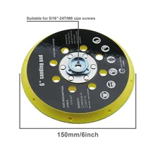 6 Inch 17 Holes Sander Backing Pad Compatible With Festool RO1 For BO6030 BO6040 Power Tool Accessories
6 Inch 17 Holes Sander Backing Pad Compatible With Festool RO1 For BO6030 BO6040 Power Tool Accessories