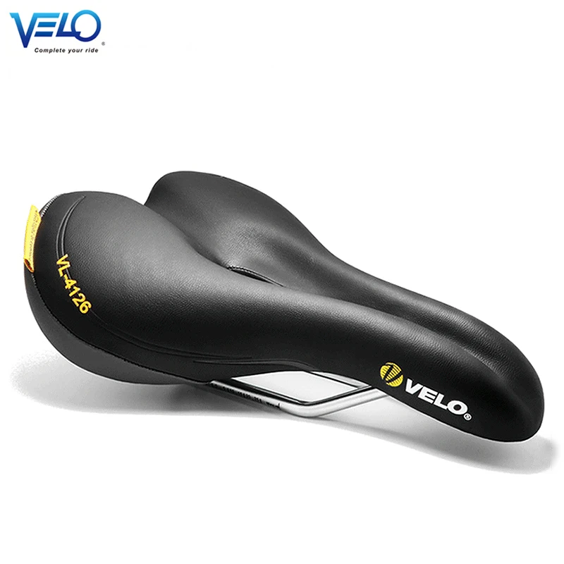 

Velo VL-3147 Mountain Bike Seat saddle 4126 comfort riding MTB Super-soft shock absorbing Bike Pu Leather Bicycle Saddle parts