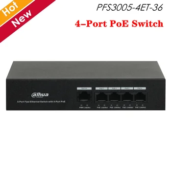 Dahua 4-Port PoE Switch PFS3005-4ET-36 Two-layer PoE Ethernet switch MAC auto study and aging IEEE802.3af, IEEE802.3at standard
Dahua 4-Port PoE Switch PFS3005-4ET-36 Two-layer PoE Ethernet switch MAC auto study and aging IEEE802.3af, IEEE802.3at standard