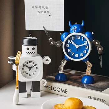 Robot Alarm Clock Home Decoration Multi-color Robot Model Study Bedroom Countertop Decor Bedside Clock Children Birthday Gift
Robot Alarm Clock Home Decoration Multi-color Robot Model Study Bedroom Countertop Decor Bedside Clock Children Birthday Gift