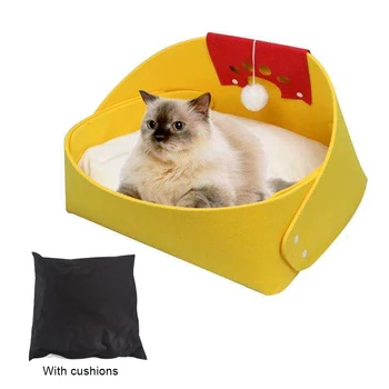 Pet Cat Bed House Soft Felt Nest Detachable Scrubbable Soft Comfortable Universal Pet Products Cushion Cat House Animals Sofa
Pet Cat Bed House Soft Felt Nest Detachable Scrubbable Soft Comfortable Universal Pet Products Cushion Cat House Animals Sofa
