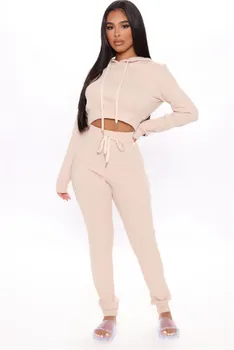 Spring Autumn Tracksuit Two Piece Set Women Clothes Solid Color Hooded Crop Top And Pants Suits Casual Fashion Female Outfits
Spring Autumn Tracksuit Two Piece Set Women Clothes Solid Color Hooded Crop Top And Pants Suits Casual Fashion Female Outfits