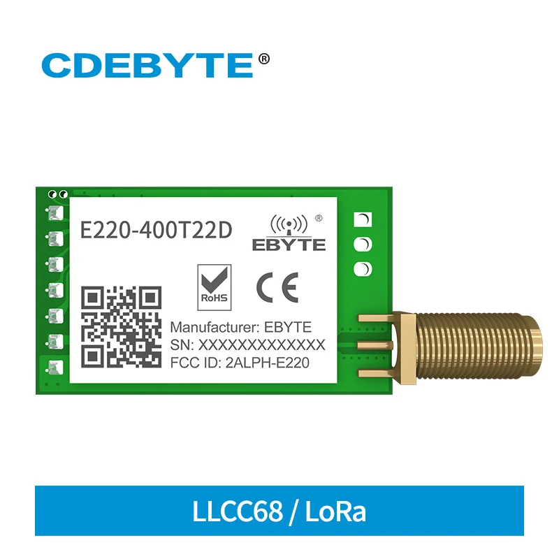 E220-400T22D LoRa Wireless UART Module RSSI ISM 433MHz 470MHz 22dBm Spread Spectrum DIP Interface SMA-K Antenna | Мобильные телефоны