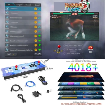 Arcade Pandoras Console Pandora Box 3D 4018 in 1 PCB Board wifi Verion Push Button Joystick Controller Online Download Game
Arcade Pandoras Console Pandora Box 3D 4018 in 1 PCB Board wifi Verion Push Button Joystick Controller Online Download Game