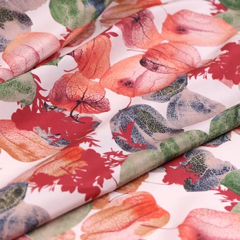 114CM Wide 16MM Plant Print Thin Silk Crepe de Chine Fabric for Summer Dress Jacket Pants B214
114CM Wide 16MM Plant Print Thin Silk Crepe de Chine Fabric for Summer Dress Jacket Pants B214