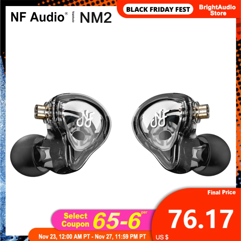 NF Audio NM2 Dual Cavity Dynamic In-ear Monitor Earphone with Adaper(6.35 to 3.5) 2 Pin 0.78mm Detachable Cable IEM
NF Audio NM2 Dual Cavity Dynamic In-ear Monitor Earphone with Adaper(6.35 to 3.5) 2 Pin 0.78mm Detachable Cable IEM