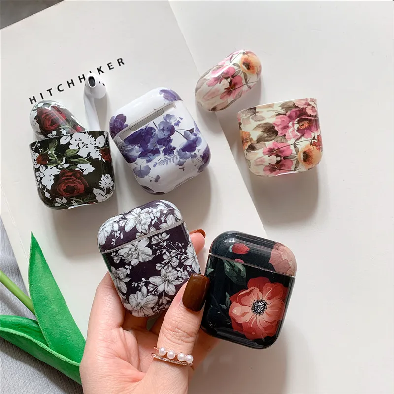 For AirPods 1/2 Case luxury Retro Flower Rose Protective hard Cover Bluetooth Wireless Earphone Case For Air pods cover fundas
For AirPods 1/2 Case luxury Retro Flower Rose Protective hard Cover Bluetooth Wireless Earphone Case For Air pods cover fundas
