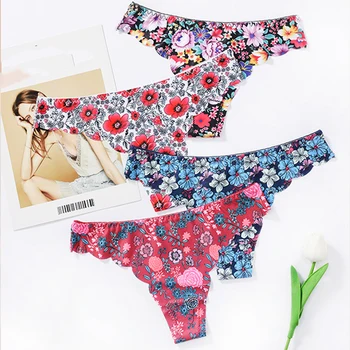 Amazing Women Lingerie G String Underwear Women's Panties Sexy Low Rise Intimates T-back Thong Panties Floral Printed Knickers 
Amazing Women Lingerie G String Underwear Women's Panties Sexy Low Rise Intimates T-back Thong Panties Floral Printed Knickers