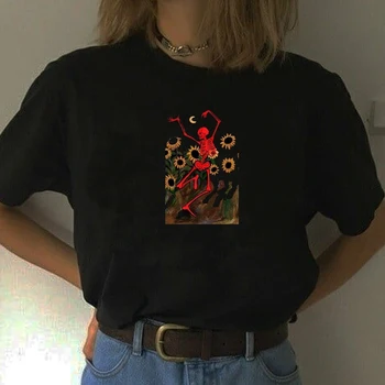 Skeletons Dance On The Sunflowers T Shirt Women Unise Funny Cotton Casual Vintage 70s Graphic Tee Women Clothing
Skeletons Dance On The Sunflowers T Shirt Women Unise Funny Cotton Casual Vintage 70s Graphic Tee Women Clothing