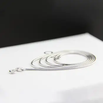 925 18inch Sterling 1mm Snake Chains Necklace For Women Chain Kids Girls Jewelry Women Necklace 2020
925 18inch Sterling 1mm Snake Chains Necklace For Women Chain Kids Girls Jewelry Women Necklace 2020