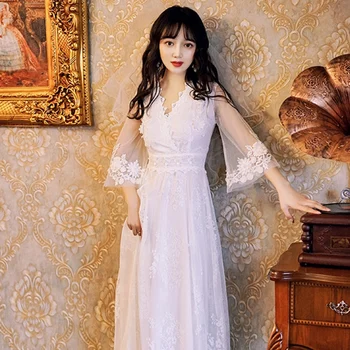 Fashion new Backless Trumpet sleeve Lace Beach Vacation V-neck dress Free shipping
Fashion new Backless Trumpet sleeve Lace Beach Vacation V-neck dress Free shipping