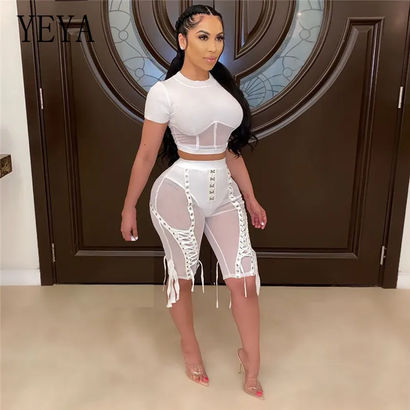 YEYA Sexy See Through Mesh Women High Waist Bandage Bodycon Shorts Lace Up Tassel Active Party Bottoms Skinny Workout Shorts
YEYA Sexy See Through Mesh Women High Waist Bandage Bodycon Shorts Lace Up Tassel Active Party Bottoms Skinny Workout Shorts