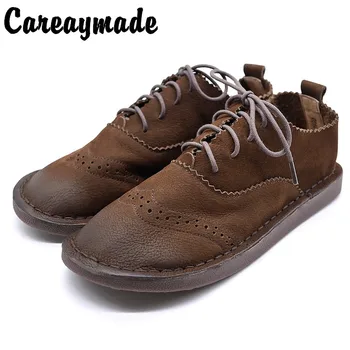 Careaymade-Personality brush color hollowed out Mori retro new lace up soft leather flat sole comfortable women's single shoes
Careaymade-Personality brush color hollowed out Mori retro new lace up soft leather flat sole comfortable women's single shoes