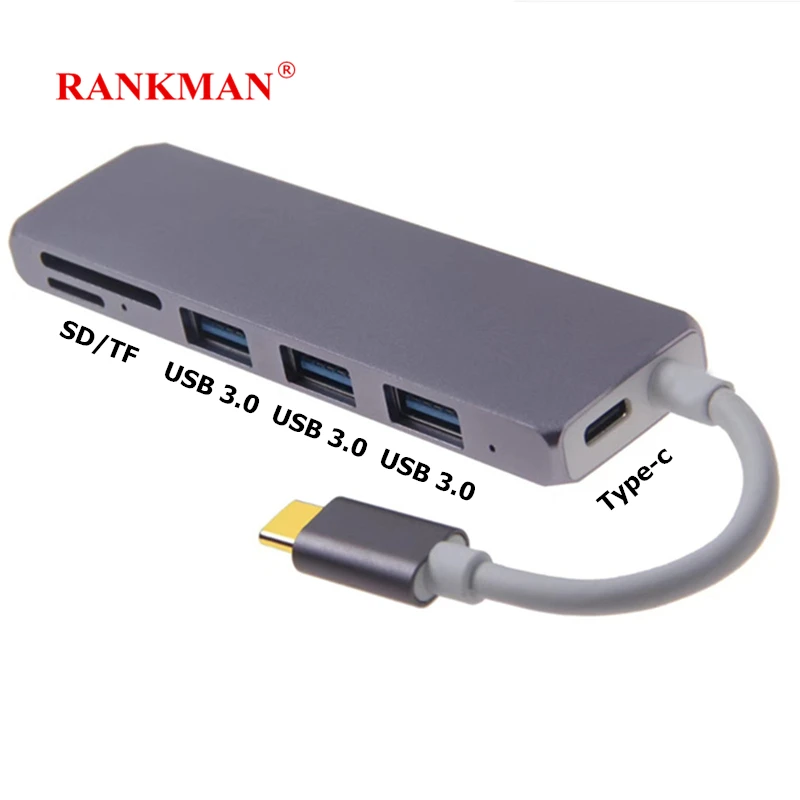 Rankman Type C USB C to SD TF Card Reader HDMI USB 3.0 Type-c Hub Adapter for MacBook Samsung S9 Dex Huawei P30 Xiaomi 9
Rankman Type C USB C to SD TF Card Reader HDMI USB 3.0 Type-c Hub Adapter for MacBook Samsung S9 Dex Huawei P30 Xiaomi 9