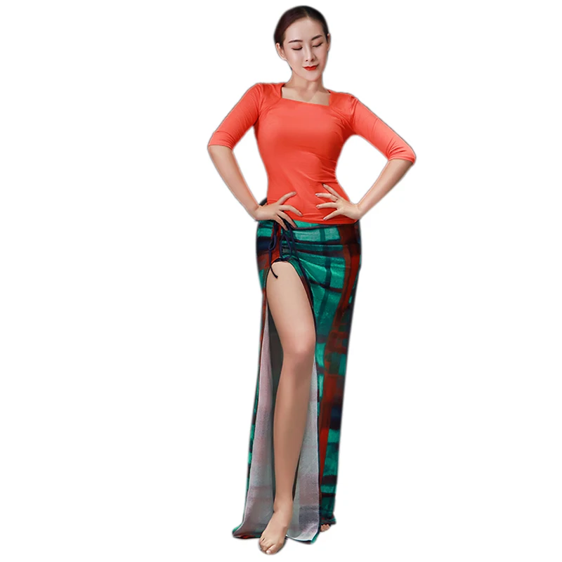 Women Autumn Winter Belly Dance Costume Set Modal Top Printed Skirt Bellydance Practice Clothes Dancer Training Dancewear Outfit
Women Autumn Winter Belly Dance Costume Set Modal Top Printed Skirt Bellydance Practice Clothes Dancer Training Dancewear Outfit