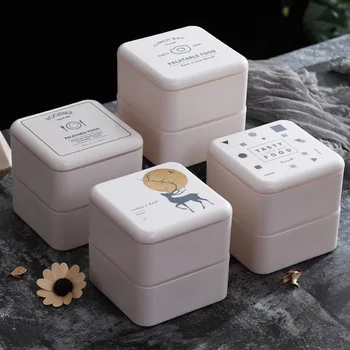 2 Layer Lunch Box Square 1.4L Portable Bento Box Exquisite Pattern Leakproof Food Container for Picnic Student Office Worker
2 Layer Lunch Box Square 1.4L Portable Bento Box Exquisite Pattern Leakproof Food Container for Picnic Student Office Worker
