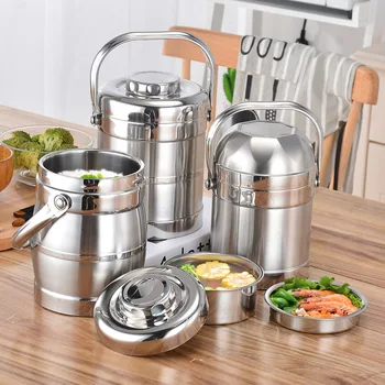Stainless Steel Insulated Lunch Box Portable Pot Student Double Three-Layer Insulated Bucket Large Capacity Lunch Box
Stainless Steel Insulated Lunch Box Portable Pot Student Double Three-Layer Insulated Bucket Large Capacity Lunch Box