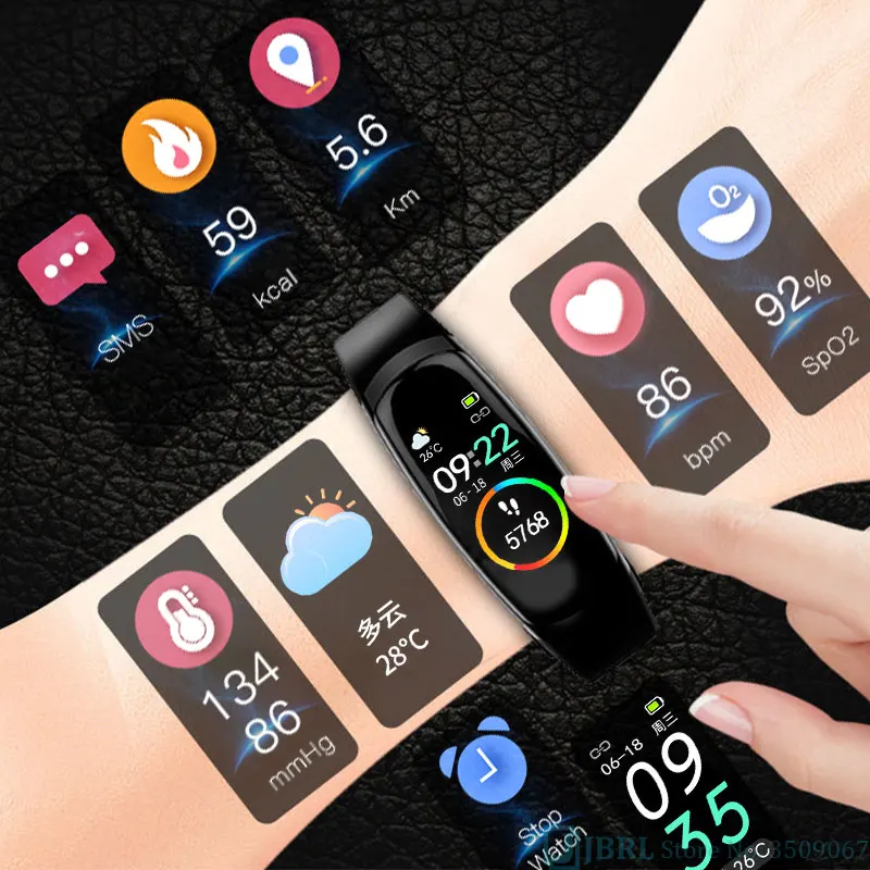 Модные спортивные умные часы для мужчин и женщин Android IOS электроника фитнес