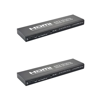 6X2 HDMI Matrix Ultra 1080P HD 4Kx2K/30HZ HDR ARC Switch Splitter Optical SPDIF 3.5mm o HIFI HDMI Switcher
6X2 HDMI Matrix Ultra 1080P HD 4Kx2K/30HZ HDR ARC Switch Splitter Optical SPDIF 3.5mm o HIFI HDMI Switcher