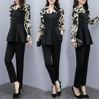 women plus size clothes set top pants L-5XL XXL XXXL 3XL XXXXL 4XL Leopard Print two 2 pieces Business fat sets Suits for woman
women plus size clothes set top pants L-5XL XXL XXXL 3XL XXXXL 4XL Leopard Print two 2 pieces Business fat sets Suits for woman