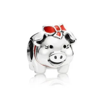 100% 925 Sterling Silver Bead Enamel Chinese Zodiac Pig Red Bow Beads Fit Pandora Women Bracelet & Necklace Diy Jewelry
100% 925 Sterling Silver Bead Enamel Chinese Zodiac Pig Red Bow Beads Fit Pandora Women Bracelet & Necklace Diy Jewelry