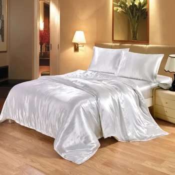 3 Pcs pure satin silk bedding set Home Textile King size bed set bedclothes duvet cover flat sheet pillowcases Wholesale
3 Pcs pure satin silk bedding set Home Textile King size bed set bedclothes duvet cover flat sheet pillowcases Wholesale