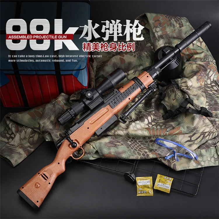 Luo Chen 98k Sniper-Emission Water Gun Shark Skin for the Bomb under Chicken Game Celebrity Style Manual Water Gun 
Luo Chen 98k Sniper-Emission Water Gun Shark Skin for the Bomb under Chicken Game Celebrity Style Manual Water Gun