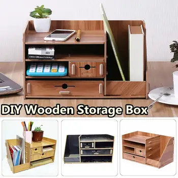 Wooden Desktop DIY Multifunctional Storage Box With Drawer Cosmetics Organizer Beauty Jewelry Box Desktop Home Decoration
Wooden Desktop DIY Multifunctional Storage Box With Drawer Cosmetics Organizer Beauty Jewelry Box Desktop Home Decoration