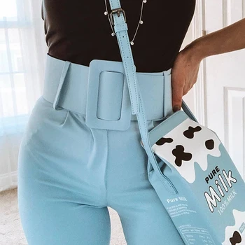 High-waisted Suit Pants Women 2020 New Slim Self-cultivation Was Thin and Hot Selling Blue Belt High-waist Pants 
High-waisted Suit Pants Women 2020 New Slim Self-cultivation Was Thin and Hot Selling Blue Belt High-waist Pants