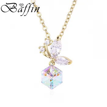 2020 New Cubic Pendant Necklaces Embellished with Crystals From Swarovski Gold Color Butterfly Wing Jewelry For Women Party Gift
2020 New Cubic Pendant Necklaces Embellished with Crystals From Swarovski Gold Color Butterfly Wing Jewelry For Women Party Gift