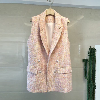 Women Autumn Pearl Button Sleeveless Suit Vest Roupa Feminina Inverno 2020 Sherpa Jacket Chalecos Para Mujer Twotwinstyle N9645
Women Autumn Pearl Button Sleeveless Suit Vest Roupa Feminina Inverno 2020 Sherpa Jacket Chalecos Para Mujer Twotwinstyle N9645