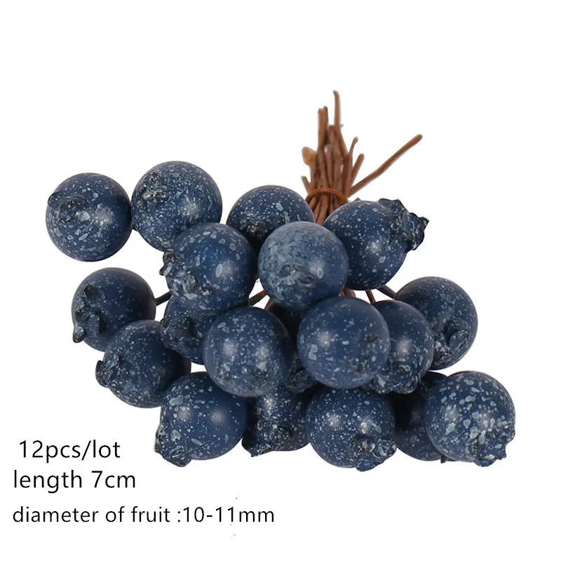 6/10/12/50/70/90pcs Blue Artificial Flowers Cherry Stamen Berries Bunch DIY Wedding Home Christmas Gift Box Wreaths Decoration 6/10/12/50/70/90pcs Blue Artificial Flowers Cherry Stamen Berries Bunch DIY Wedding Home Christmas Gift Box Wreaths Decoration