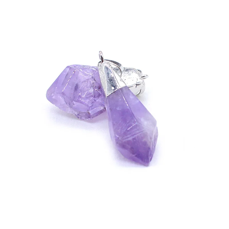Natural Point Stone Pendant Brazil Amethysts Crystal Druzy Irregular Gold Silver Plating Quartz Pendants for DIY Necklace 1PC
Natural Point Stone Pendant Brazil Amethysts Crystal Druzy Irregular Gold Silver Plating Quartz Pendants for DIY Necklace 1PC