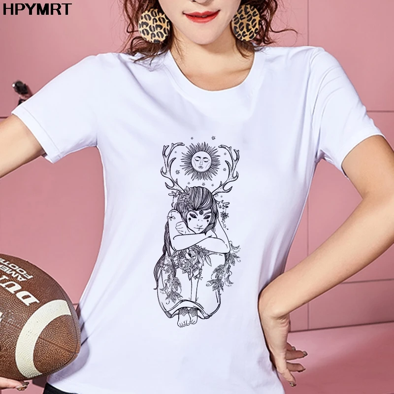 Новинка 2020, женская футболка с классическим принтом, модная футболка, женские повседневные белые топы на все сезоны, футболка в стиле Харадзюку, одежда 
Новинка 2020, женская футболка с классическим принтом, модная футболка, женские повседневные белые топы на все сезоны, футболка в стиле Харадзюку, одежда