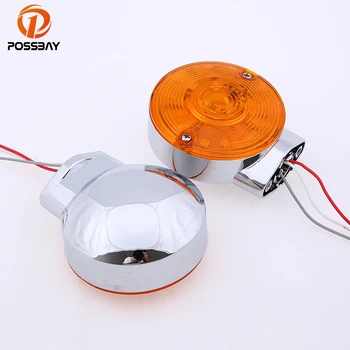 POSSBAY Motorcycle Headlights Indicator Aluminum Chrome LED Amber Light for Harley Glide Cafe Racer Motocicleta Flasher Lights
POSSBAY Motorcycle Headlights Indicator Aluminum Chrome LED Amber Light for Harley Glide Cafe Racer Motocicleta Flasher Lights