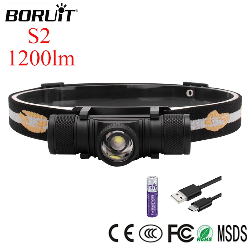 BORUIT LED Headlight Zoom Flashlight 18650 Headlamp USB Rechargeable Head Torch Fishing Camping Head Lamp for Nicron Olight S2
BORUIT LED Headlight Zoom Flashlight 18650 Headlamp USB Rechargeable Head Torch Fishing Camping Head Lamp for Nicron Olight S2