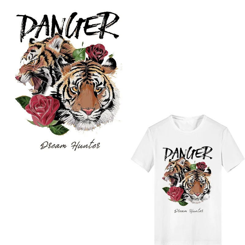 Iron on Transfer Flower Letter Tiger Patches for Clothing DIY T-shirt Applique Heat Transfer Vinyl Stickers Stripes on Clothes
Iron on Transfer Flower Letter Tiger Patches for Clothing DIY T-shirt Applique Heat Transfer Vinyl Stickers Stripes on Clothes