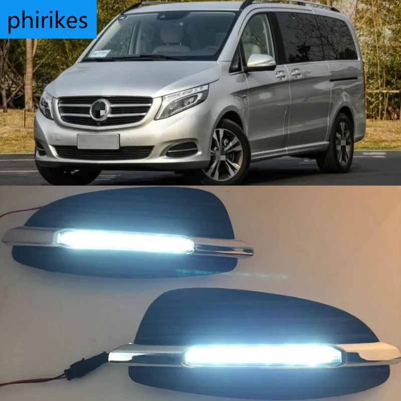 2 шт. Светодиодный дневной светильник автомобильные аксессуары 12V DRL Противотуманные фары для Mercedes Benz V-Class Вито V250 V260 2016 2017 2018
2 шт. Светодиодный дневной светильник автомобильные аксессуары 12V DRL Противотуманные фары для Mercedes Benz V-Class Вито V250 V260 2016 2017 2018