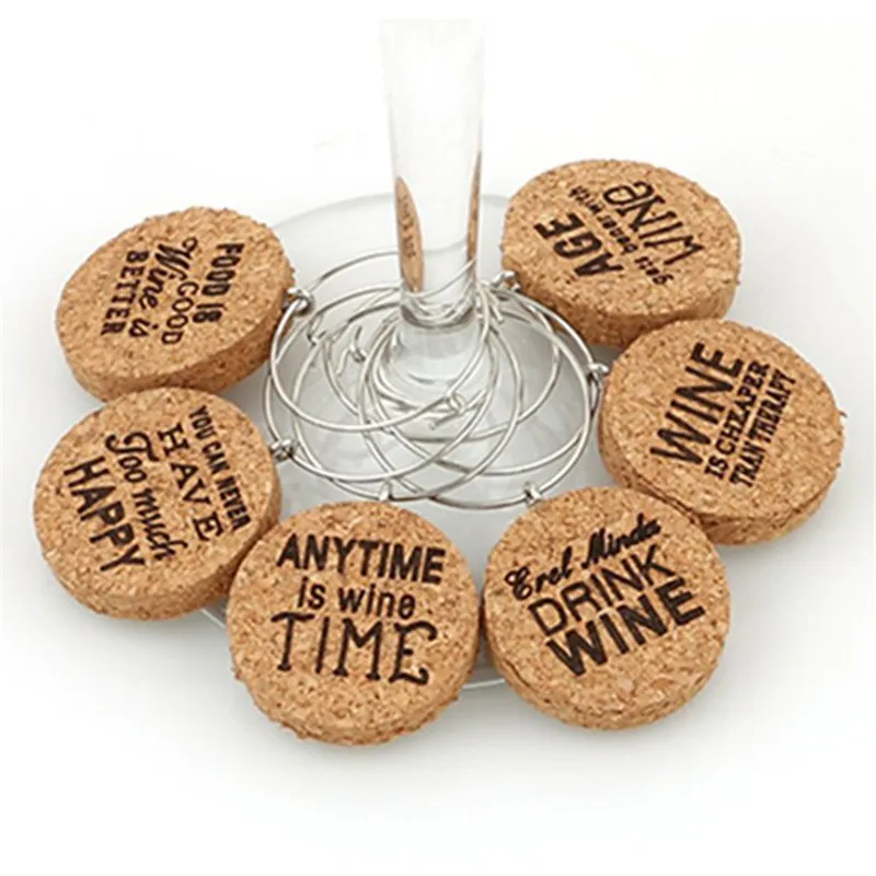 6Pcs Wood Cork Wine Glass Charms Table Ornaments Wooden Cup Ring Xmas Funny Words Gifts for Dad DIY Bar Wine Glass Letter Marker
6Pcs Wood Cork Wine Glass Charms Table Ornaments Wooden Cup Ring Xmas Funny Words Gifts for Dad DIY Bar Wine Glass Letter Marker