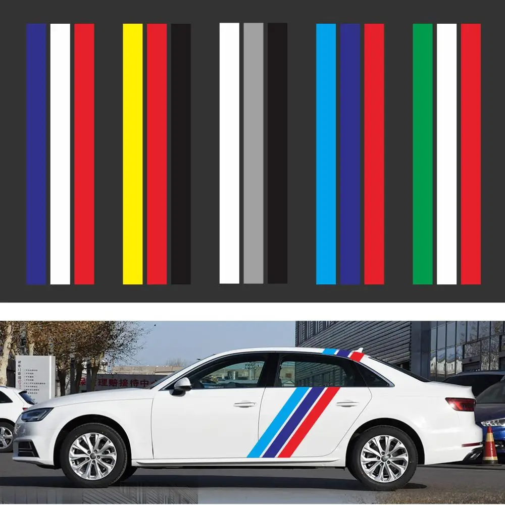 Tricolor Lines Custom Vinyl Decal Car Body Door Side Stickers Stripes Racing Style
Tricolor Lines Custom Vinyl Decal Car Body Door Side Stickers Stripes Racing Style