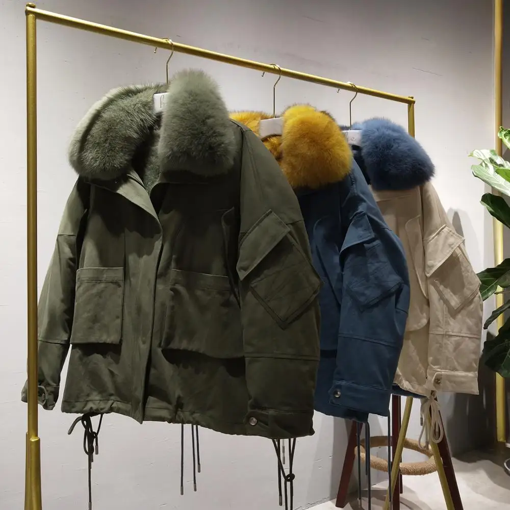 parka real fur women coat winter2019 natural real rex rabbit fur lining outerwear with genuine fox fur collar plus size clothing
parka real fur women coat winter2019 natural real rex rabbit fur lining outerwear with genuine fox fur collar plus size clothing