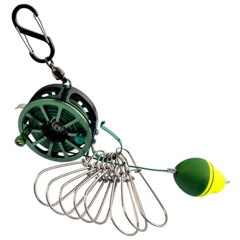 Fishing Stringer Stainless Steel Fishing Lock Buckle with Reel Live Fish Locks Retractable Rope with Float Carabiner
Fishing Stringer Stainless Steel Fishing Lock Buckle with Reel Live Fish Locks Retractable Rope with Float Carabiner